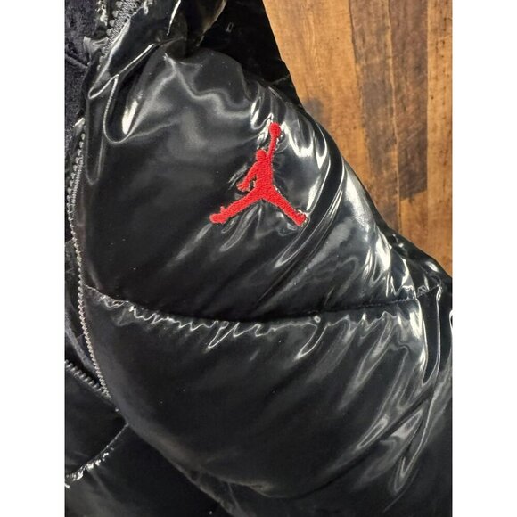 Nike Kids Air Jordan Boxy Fit Puffer Jacket Shiny XL EUC - Picture 5 of 5